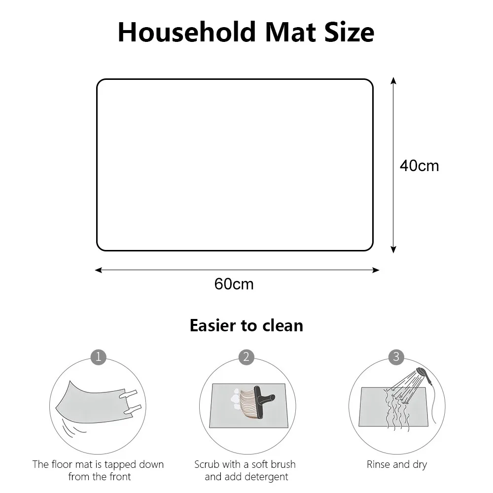 

40x60cm Bathroom Kitchen Floor Mat Welcome Sweet Home Letter Doormats Entrance Doormat Anti Slip Floor Mats For Living Rooms