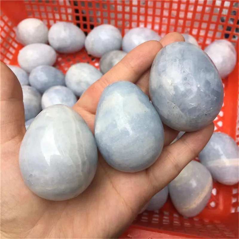 

Природные хрустальные поделки, духовные лечебные камни, келеститовое яйцо для украшения дома