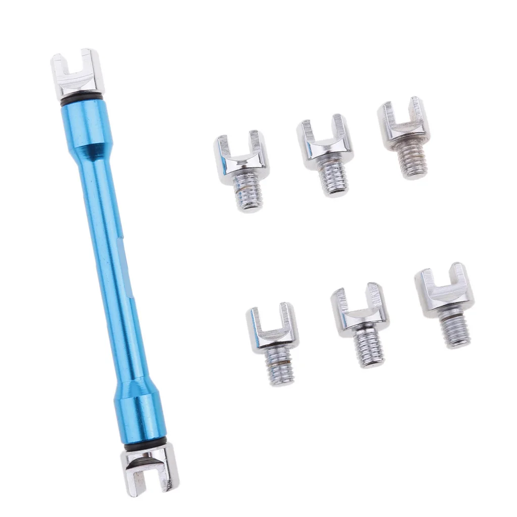 

Good! Motorcycle Wheel Spoke Wrench Set Handle Repair Tool Motorcycle Spoke Wrench 5.4mm-6.8mm Blue Red