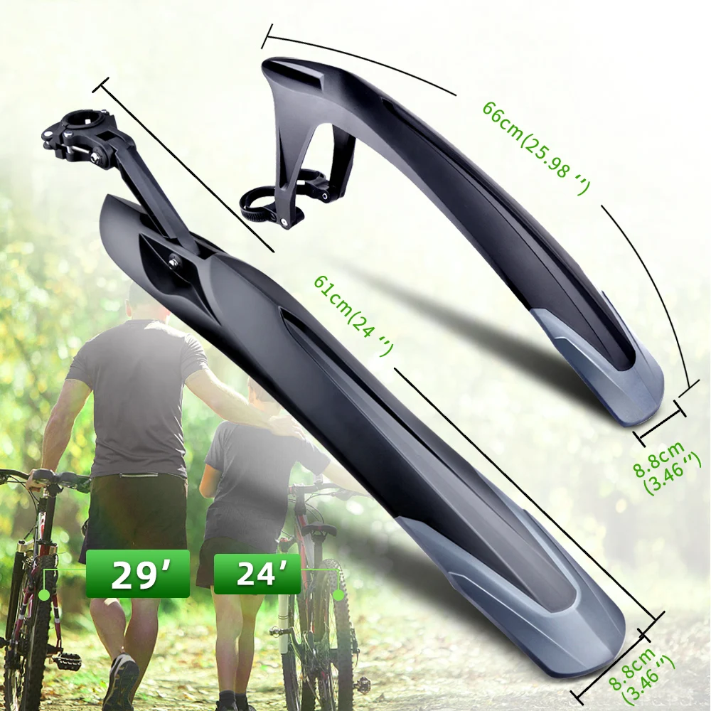 RBRL MTB Mudguard Adjustable Bicycle Fender Sets Patent Design E-Bike Fender Quick Release For 24 26 27.5 29 Inch Bike RL-990