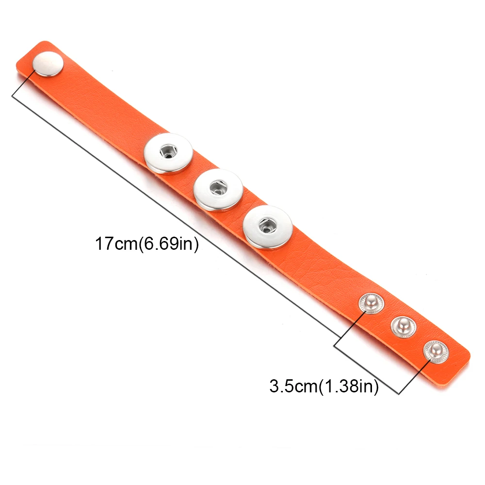 Новинка 18 мм кнопки ювелирные изделия три пряжки шармы из сплава браслеты и