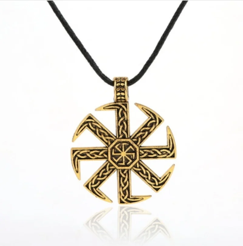 Ожерелье амулет в Религиозном стиле славянская ветряная мельница скользящее