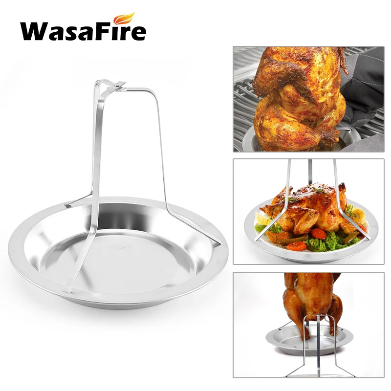 Подставка для жарки курицы вертикальный держатель из нержавеющей стали жаровня