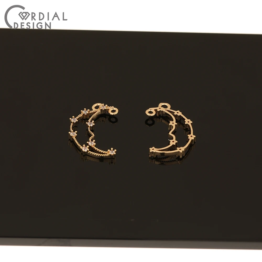 

Cordial Design 50Pcs 15*21MM CZ Pendant/Jewelry Accessories/Earrings Making/Hand Made/Jewelry Findings & Components/DIY Charms