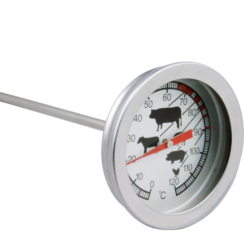 

Stainless Steel Oven Cooking BBQ Thermometer Meat Milk Thermometer Temperature Meter BBQ Grill Food Meat Gauge Kitchen Tools