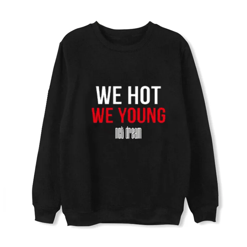 

New arrival nct dream Album we young Sweatshirt Pullover Hip Hop Casual Loose Clothes kpop Korean Collective style Sweatshirts