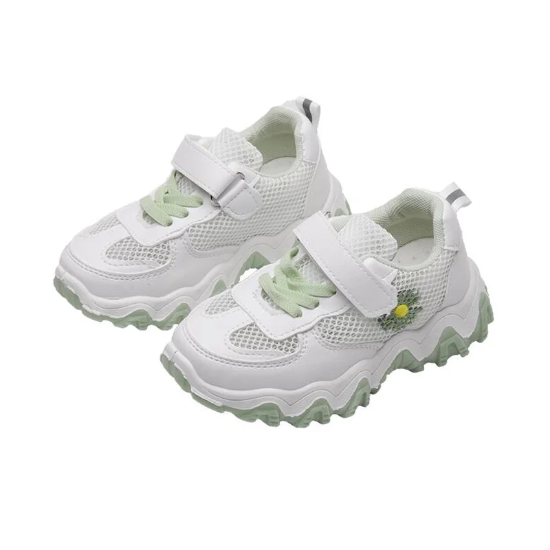 

2020 Spring Summer Kids Shoes Breathable Mesh Children Sneakers Girls Casual Sport Shoes Size 26-37