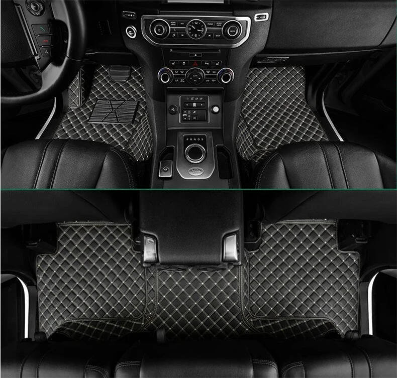 Автомобильный напольный коврик для Land Rover Discovery 4 LR4 2010-2016 коврики ступеней кожаные