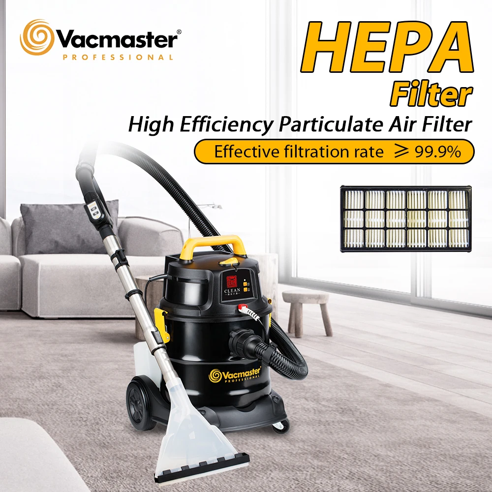 Vacmaster Household Vacuum Cleaner 20L Stainless Steel Tank Wet Dry Vacuums 2 in 1 Shampoo Vacuum Cleaner for Car Carpet Washing