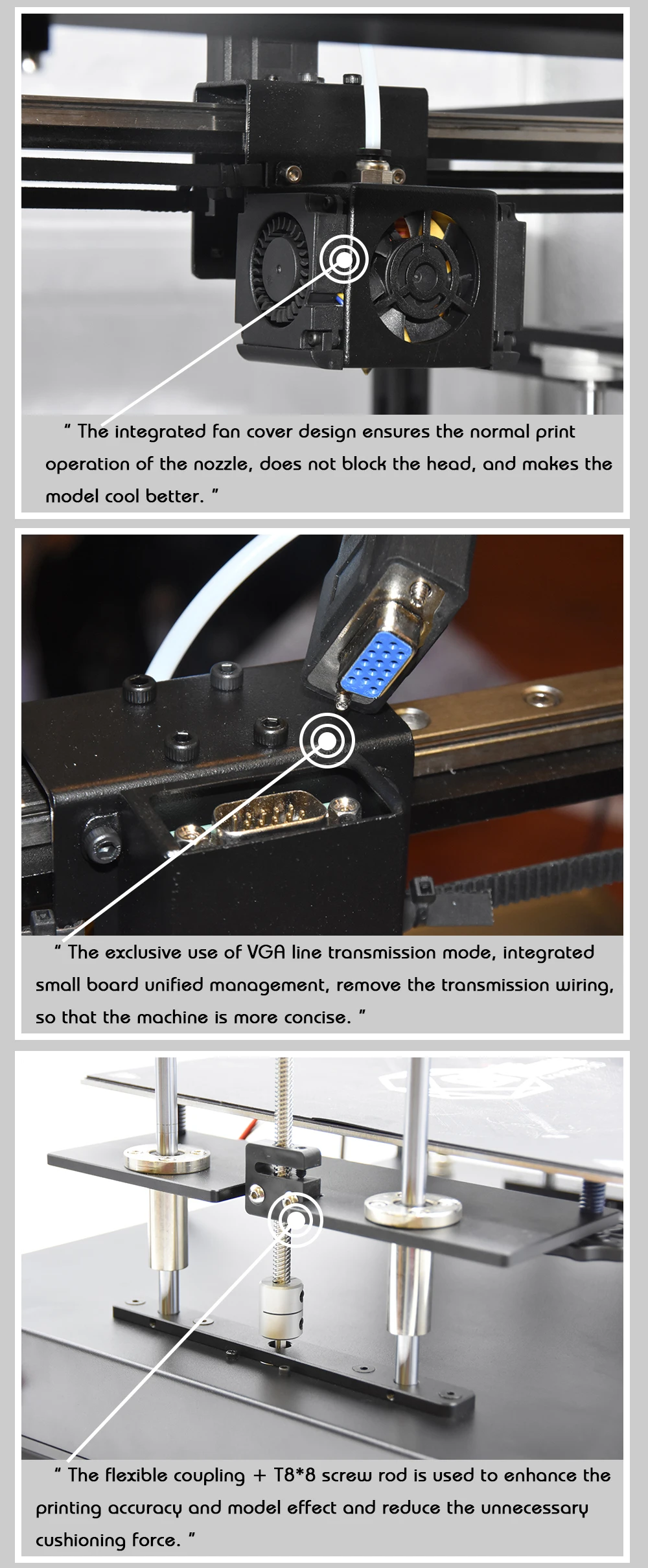 Creative3D BestNew CoreXY Elf двойной z axis 3d принтер, высокоточный алюминиевый профиль рама большая площадь