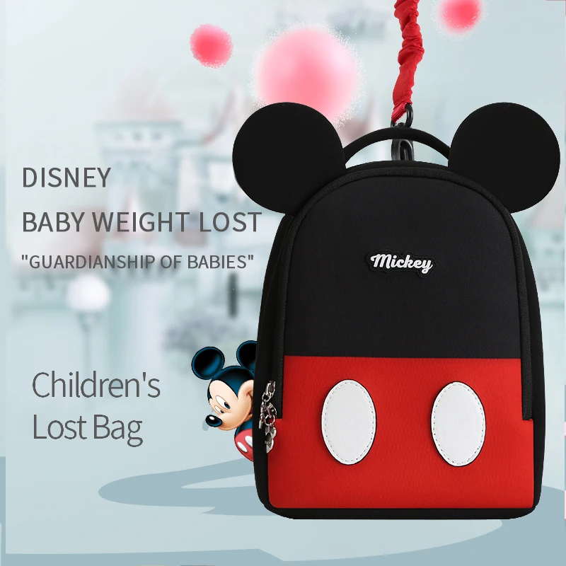 Модный детский рюкзак Disney с изображением Микки малыша школьный ранец рисунком из