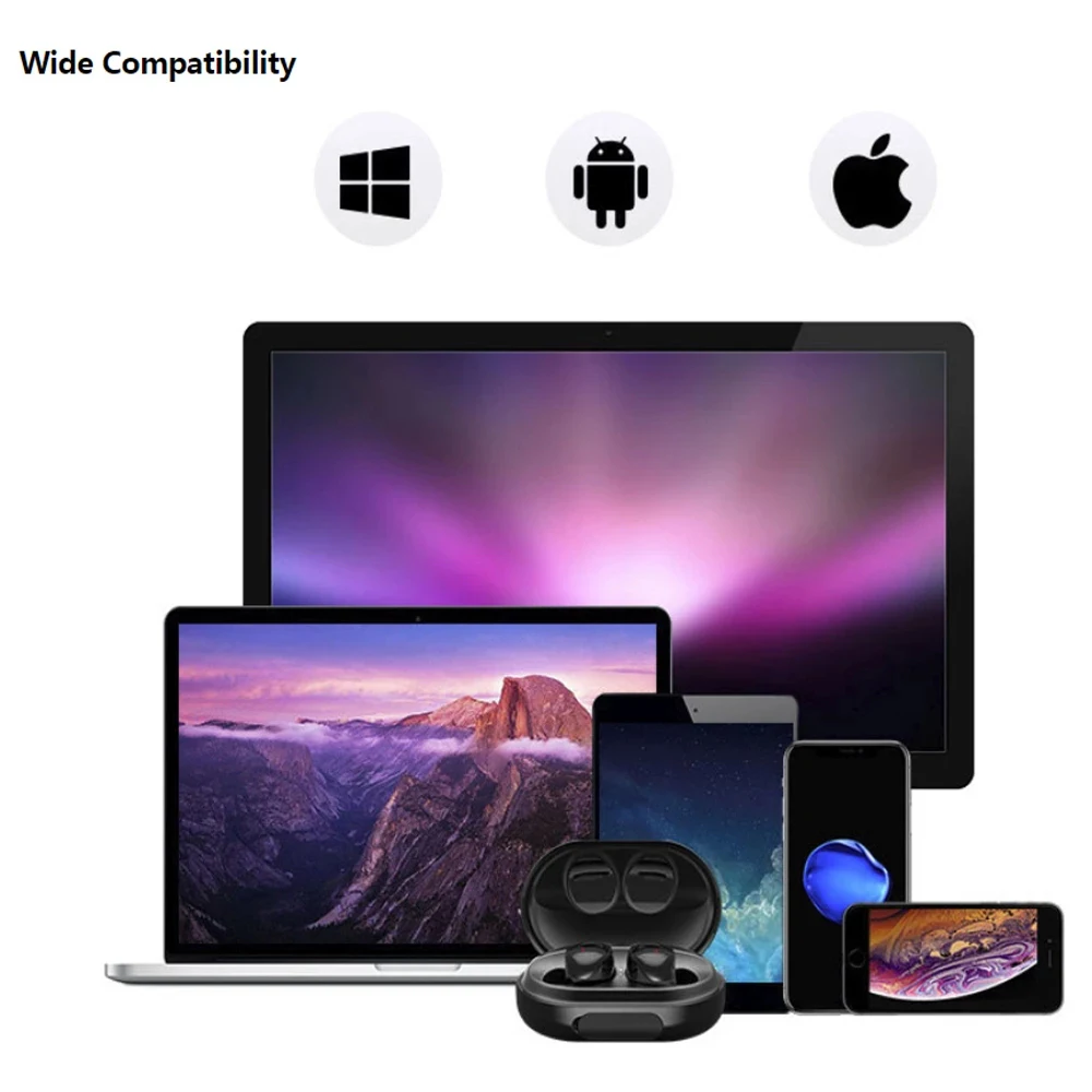 TWS C5 IPX8 водонепроницаемые наушники Bluetooth 5,0 беспроводные наушники сенсорное управление Стерео наушники с шумоподавлением с микрофоном