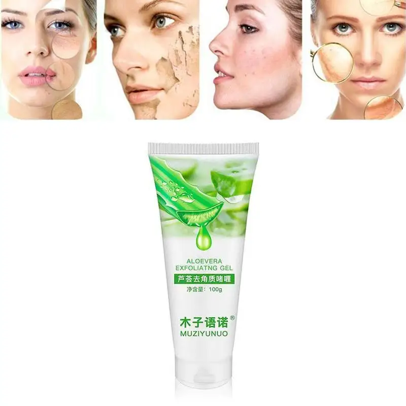Глубокое очищение лица от алоэ ОТШЕЛУШИВАЮЩИЙ ПИЛИНГ гель 100 г увлажняет органическое отшелушивающее