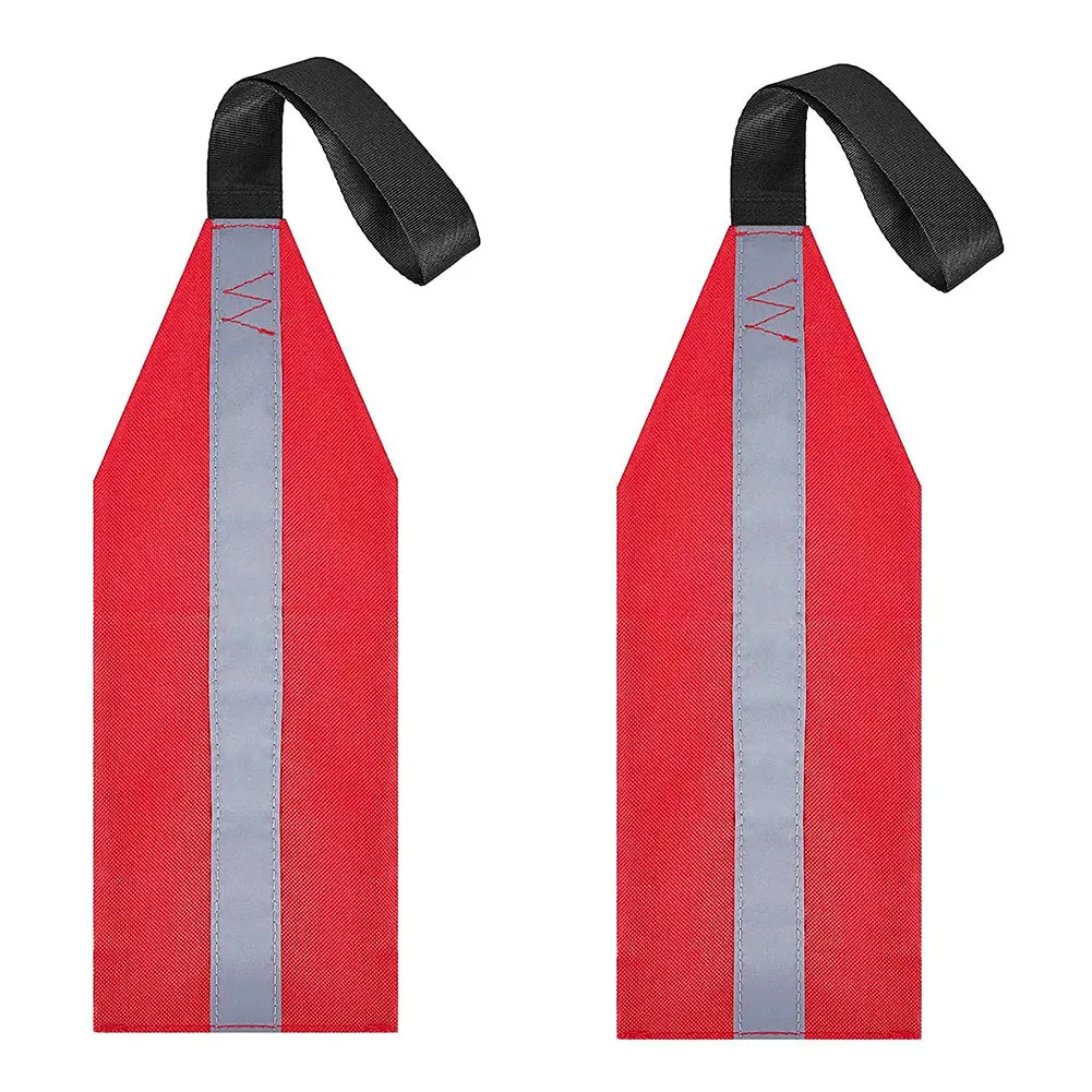 

1Pair Kayak Safety Flag SUP Towing Canoe Travel Red Warning Flag Boat Accessories Lanyard Canoeing Kayaking Safety Equipment