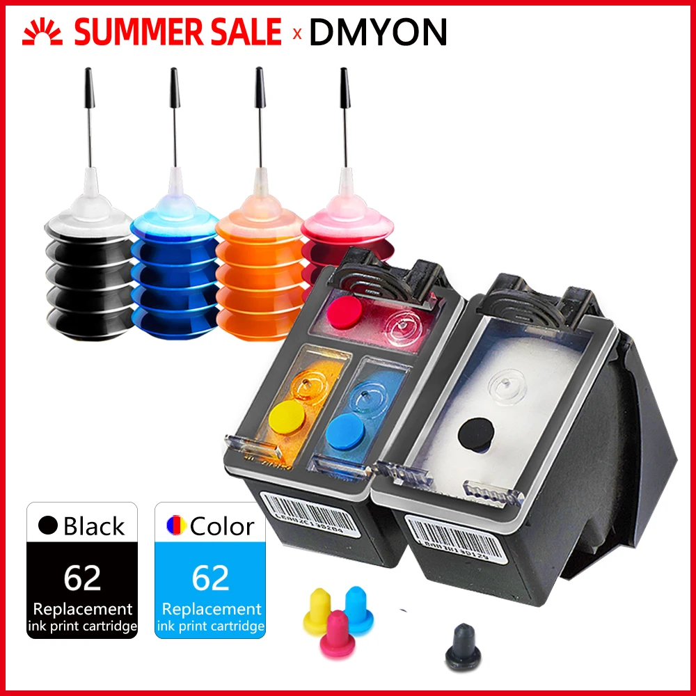 Чернильный картридж DMYON 62XL совместимый с принтером Hp 62 5640 5660 7640 5540 5544 5545 5546 5548 5740