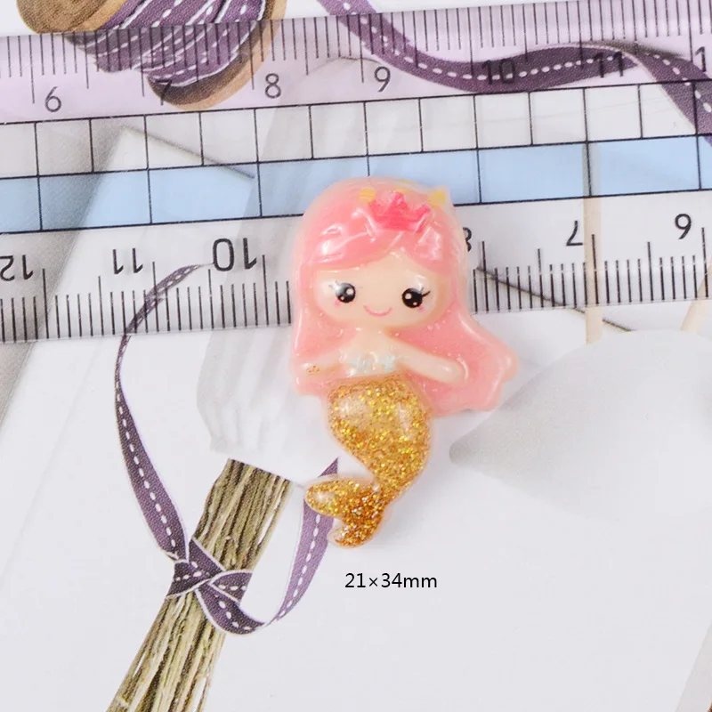 Набор для слайма русалки из смолы 6 цветов супер светильник клей глины