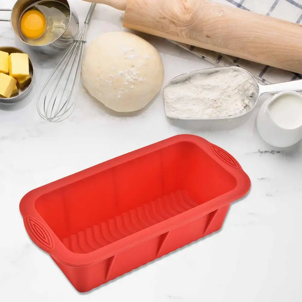 

Flexible Cake Mold High Temperature Resistant Rectangular Easy Demould DIY Silicone Mould Bread Mould Toast Pan Kitchen Tool