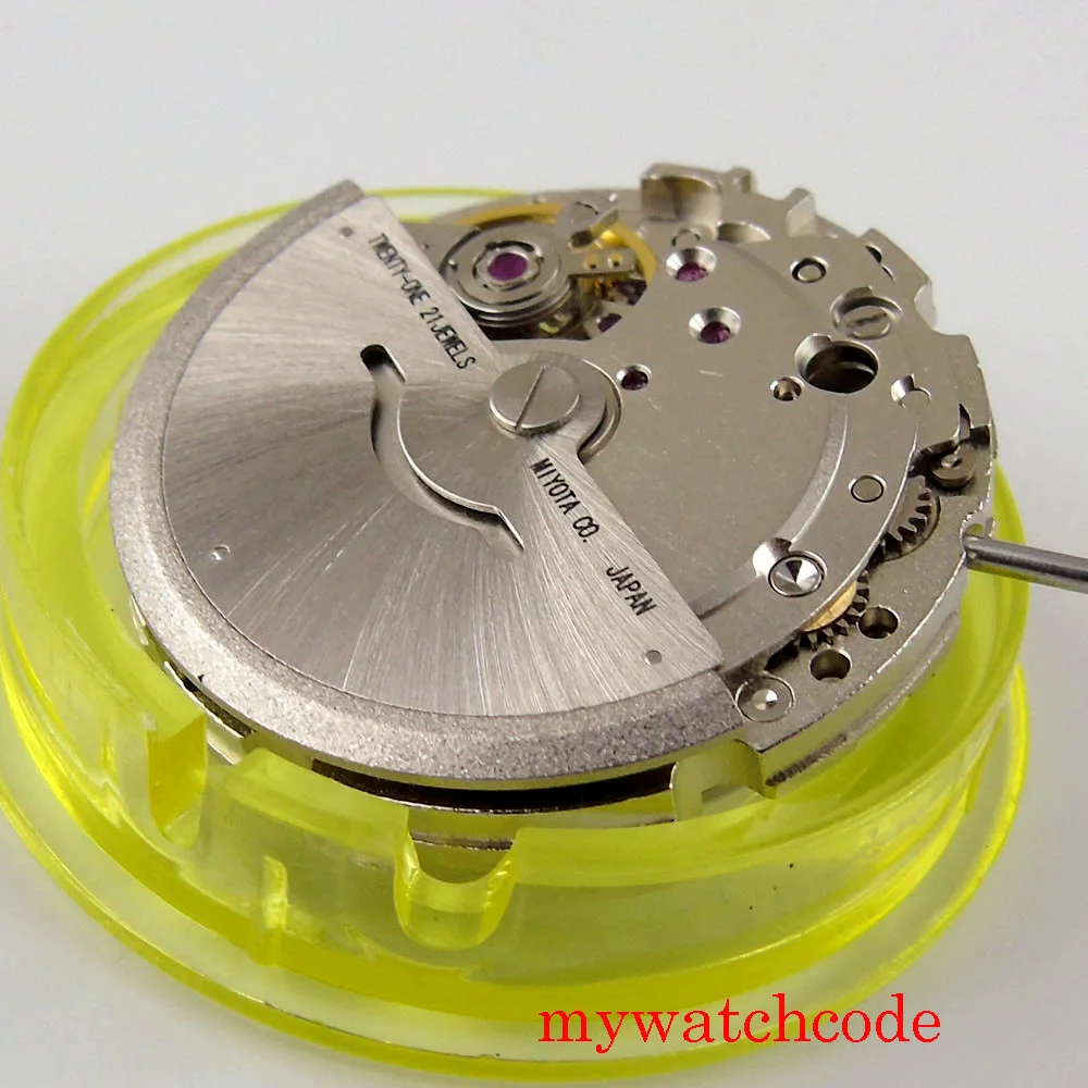 21 Jewels Miyota 8215 821A Hack Second Stop Date Window Automatic Mechanical Movement Watch Accessories Replacements