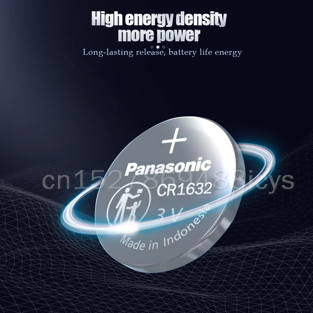 4 X original brand new battery for PANASONIC cr1632 3v button cell coin batteries for watch computer cr 1632