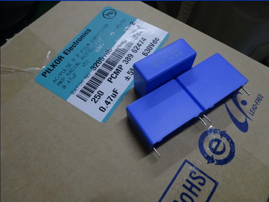 50 шт. PILKOR MKP 0 47 мкФ/630 в 470NF 474 новый пленочный конденсатор 28 мм Бесплатная доставка |
