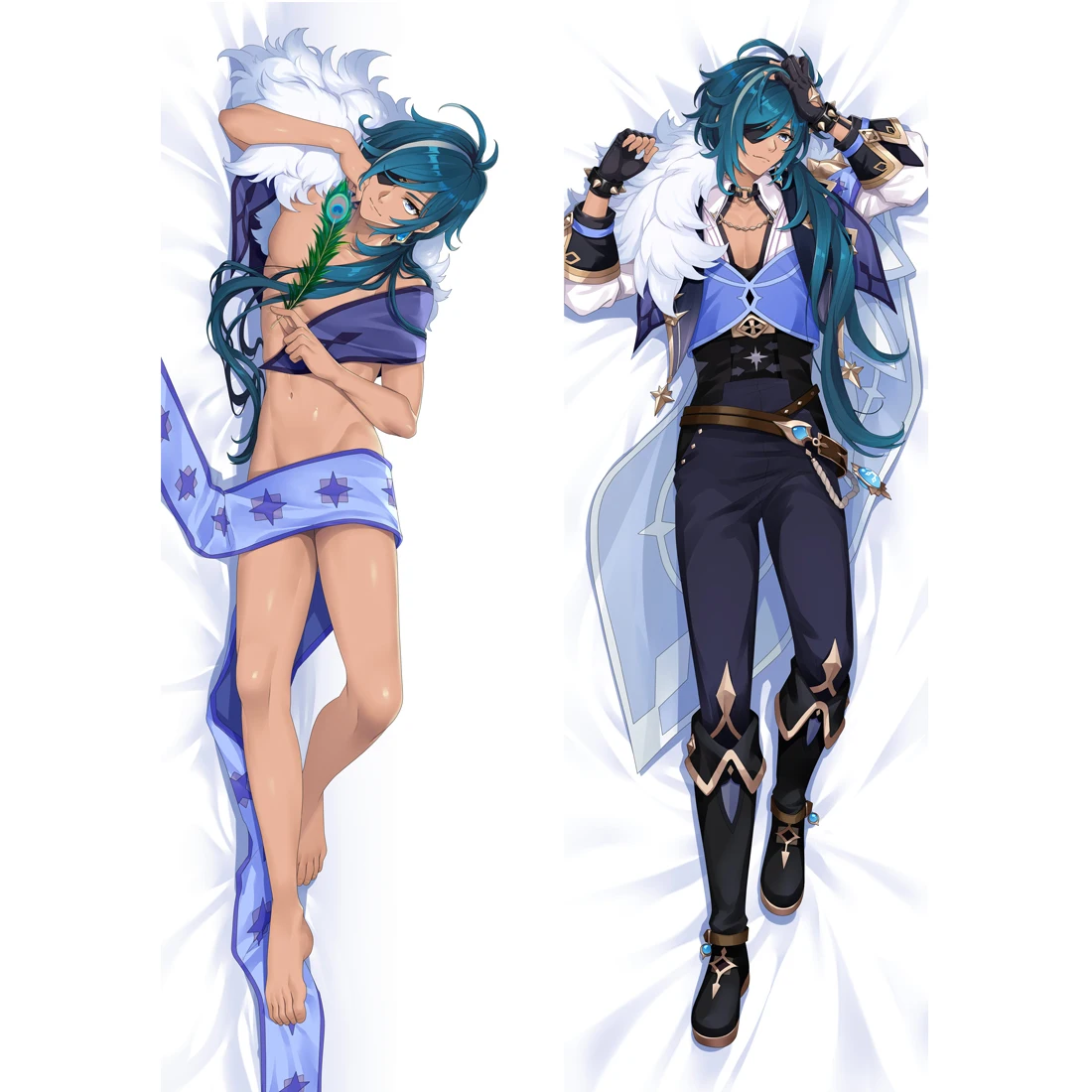 

Anime Genshin Impact Kaeya Dakimakura Body Pillow Case Cover Decorative Pillowcases Home Bedding Cushion Gift