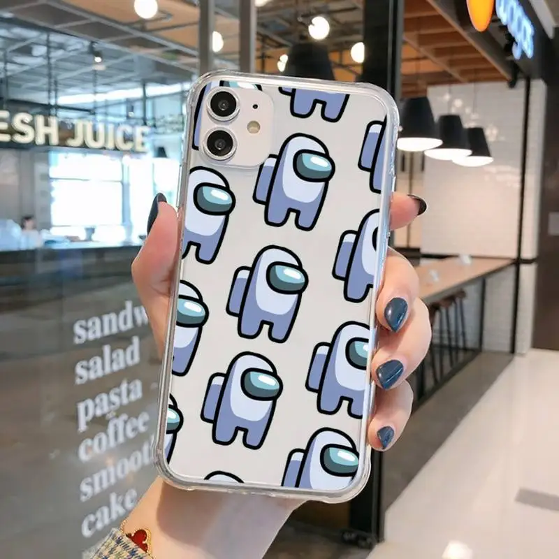 

Fashion hot game among us Phone Case Transparent for iPhone 11 12 mini pro XS MAX 8 7 6 6S Plus X 5S SE 2020 XR