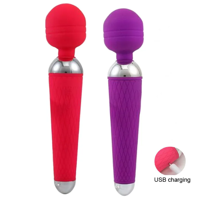 Мощный вибратор волшебная палочка 10 скоростей Вибратор для точки G Клитор