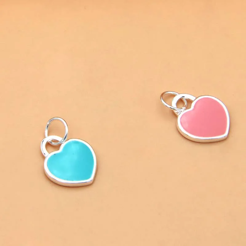 Подвеска в виде сердца из серебра 925 пробы для ожерелья браслета - купить по