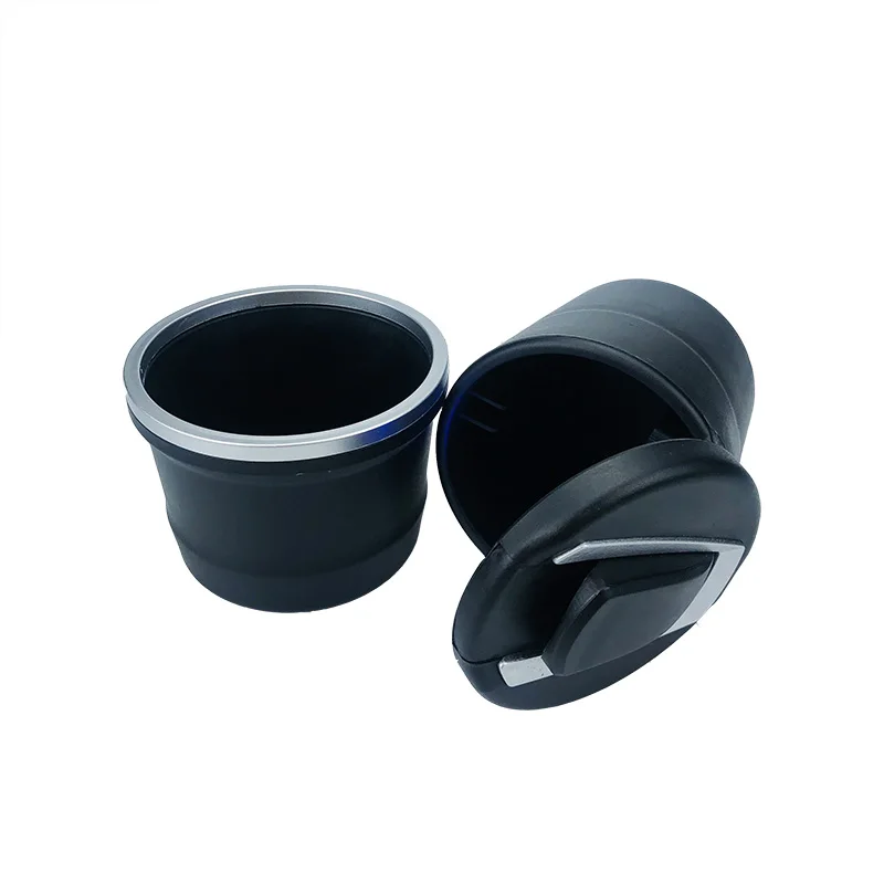 Черный Автомобильный Стайлинг автомобильная пепельница со светодиодной