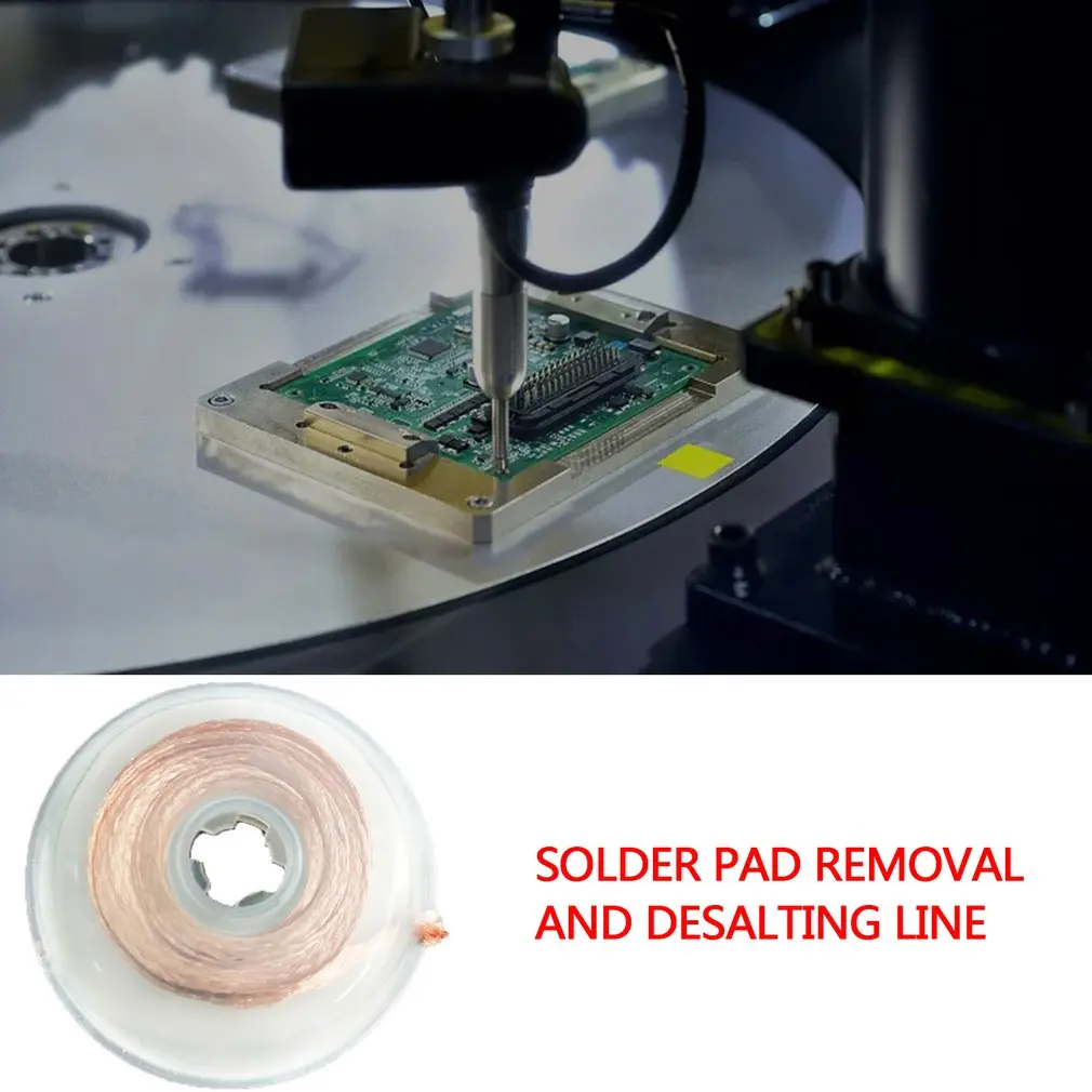 

1.5M Welding Wires Desoldering Braid Solder Remover Wick Wire 1.5mm 2mm 2.5mm 3mm 3.5mm Width Lead Cord Flux BGA Repair Tool