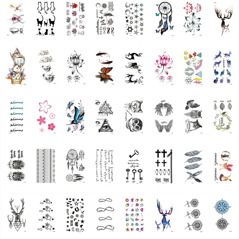 

Male And Female Temporary Waterproof Tattoo Stickers, Human Arm Art False Tattoo, Waterproof