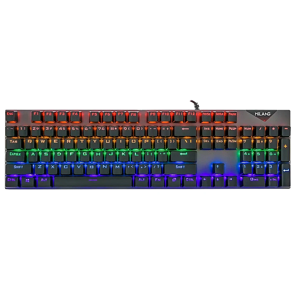 USB Wired Gaming Mechanical Keyboard 104 Key Multi Color Doubleshot keycaps | Keyboards