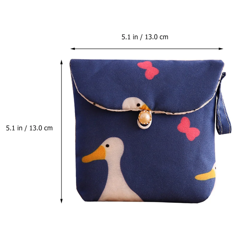 

6 Pcs Crafted Coin Bags Elegant Storage Pouches Fashionable Sanitary Towel Bags