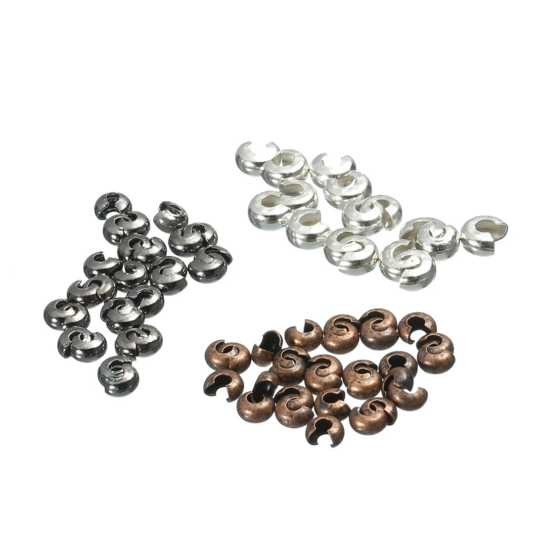 300 шт./лот античная бронза золотой серебряный цвет металлические концевые