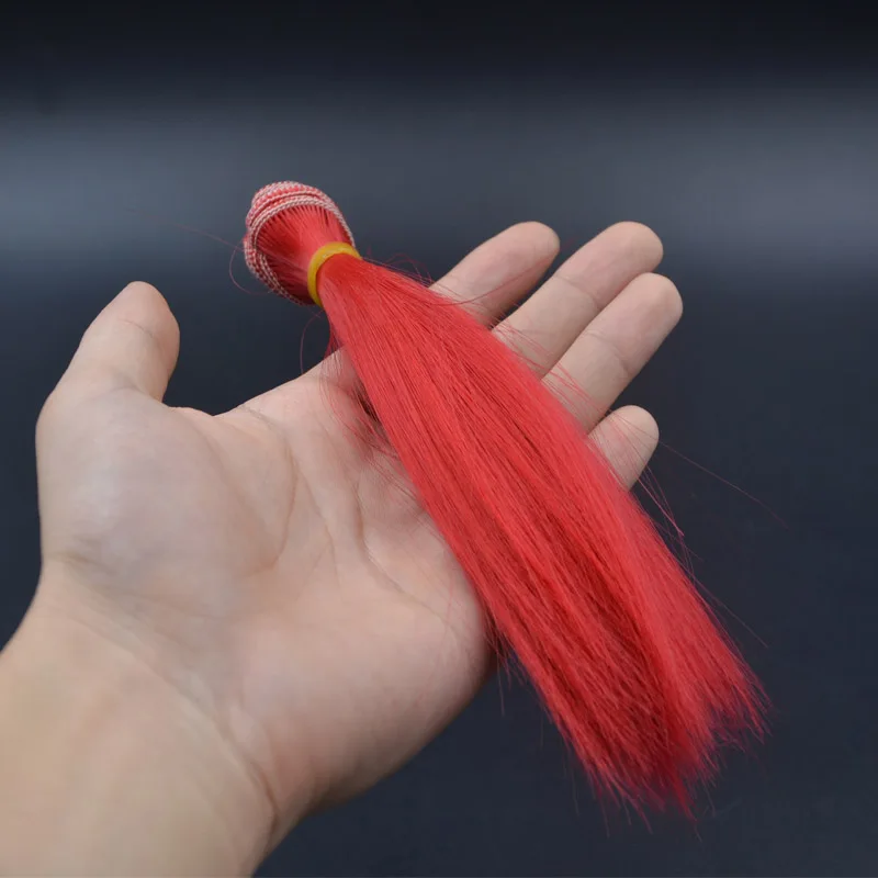 CONTEMPLATOR 10optional Colors Straight Thin Fiber Streamers Salmon Fly Tying Materials Sabiki Rig Lures Synthetic Fibers