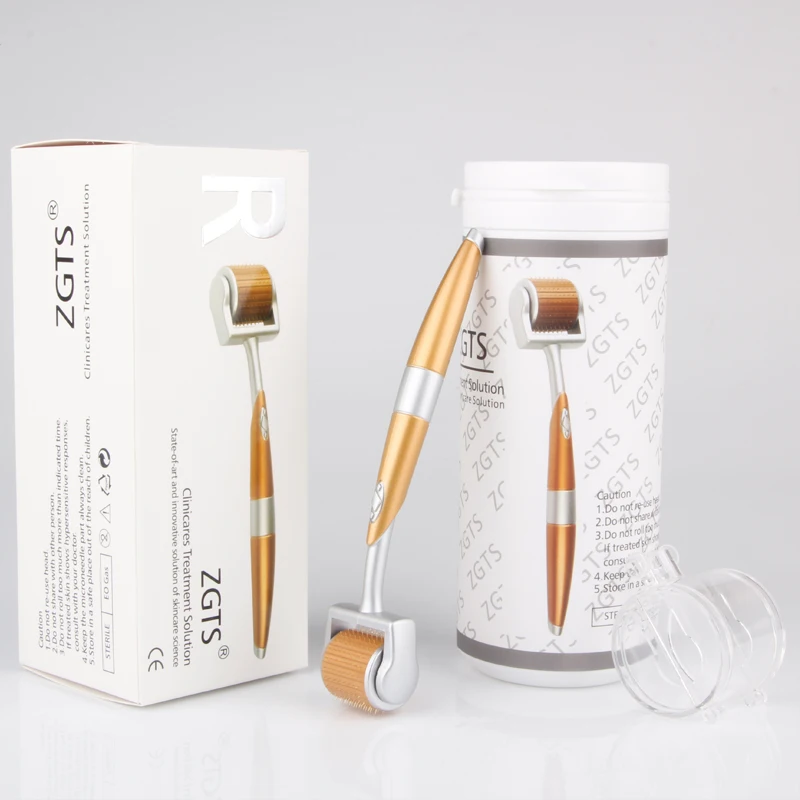 ZGTS192 Derma Roller бесшовная микроигла титановая игла для ухода за кожей лечение бороды