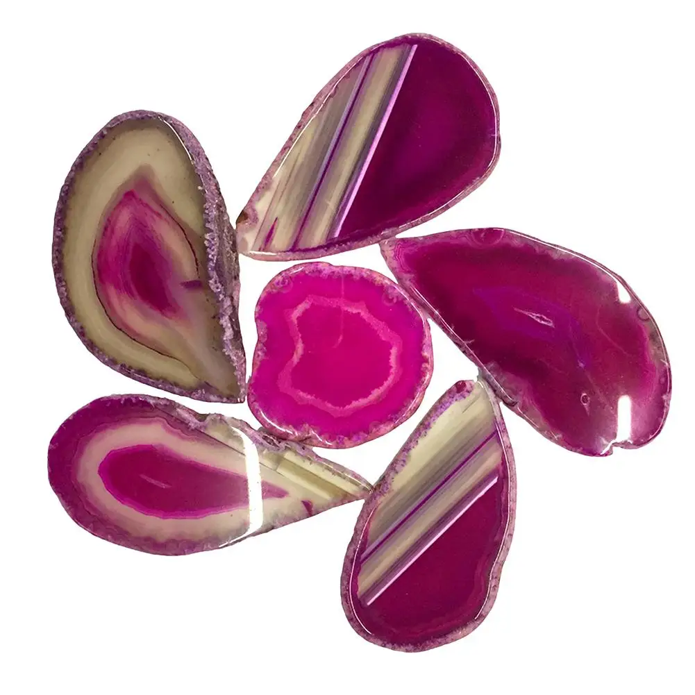 Агат ломтик горка Бразилия сырой драгоценный камень кристалл орнамент домашний