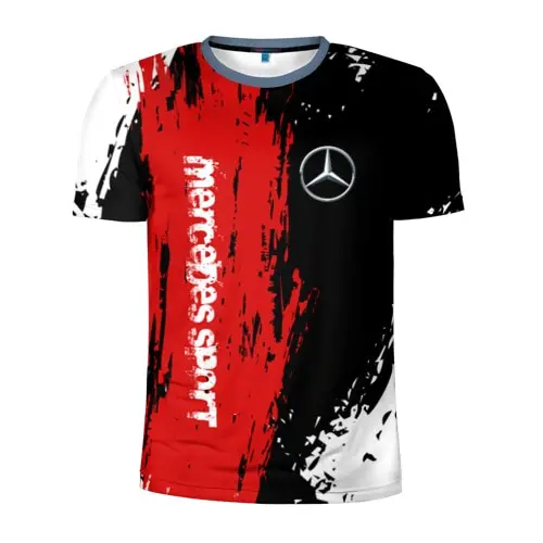 Мужская футболка 3D MERCEDES BENZ SPORT|Мужские футболки| |