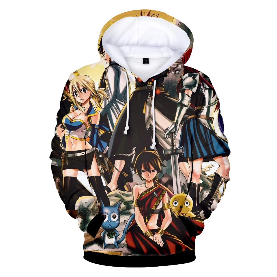 

Fairy Tail Hoodies Men/Women 3D Sweatshirts Casual Long Sleeve Hoodie Print Sweatshirts 3D Fairy Tail 3D Hoodies Warm pullovers
