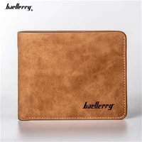 baellerry fashion new mens casual retro short wallet frosted horizontal vertical wallet card bag coin purse