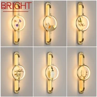 bright%c2%a0wall sconce%c2%a0lights modern brass creative indoor led lamp design for home corridor