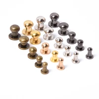10pcs hardware round head rivets monk rivet ball post studs nail rivets for leather craft accessories