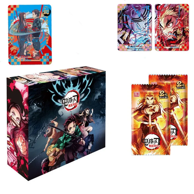 Demon Slayer-tarjeta Original de 30 paquetes/caja Tcg, juego de mesa para cartas, juguetes de navidad, regalos para ni&ntilde;os-0