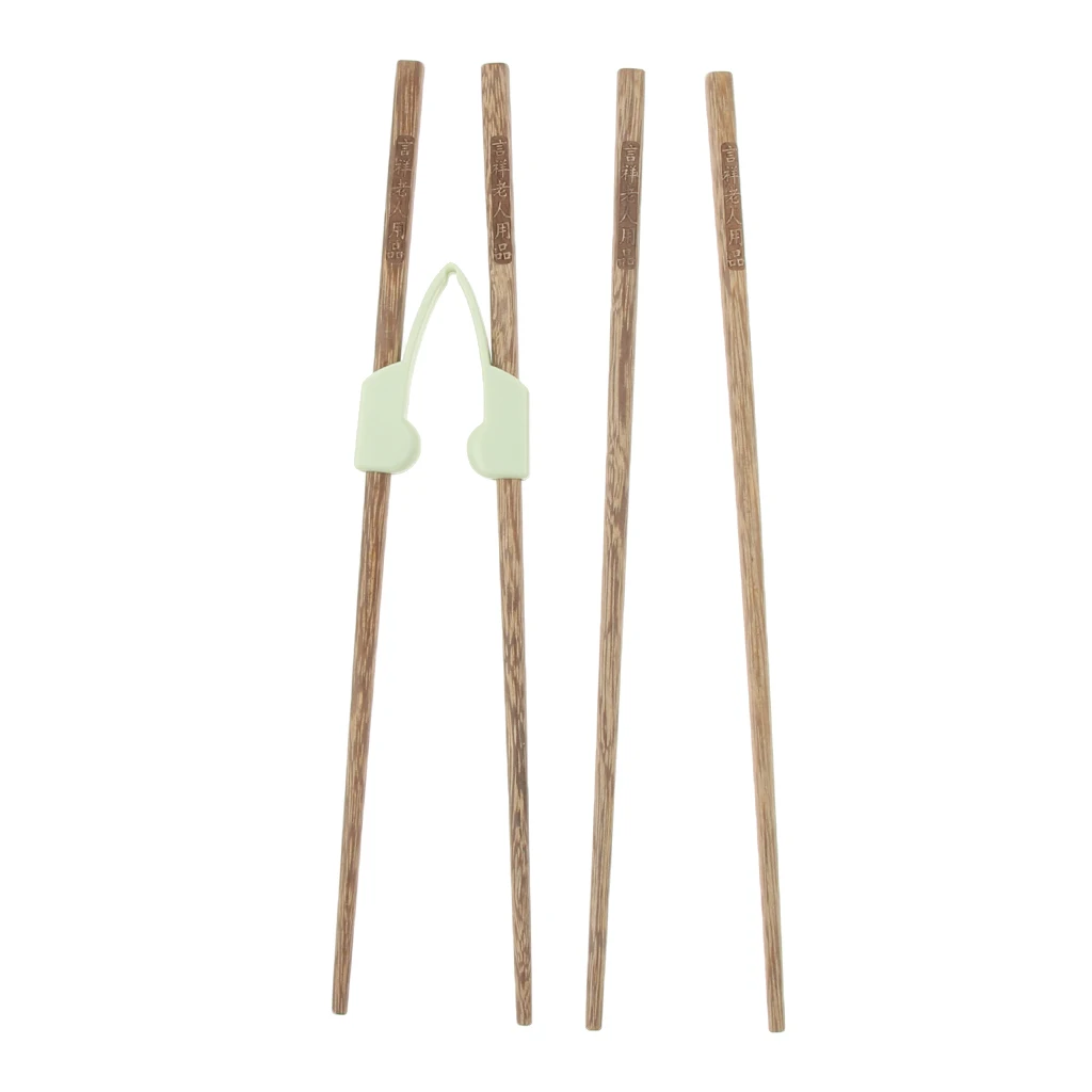 4 Pairs Anti-slip Chopsticks Holder Helper Eating Aids Kids Learning Attachment for Patients Elderly Disabled | Красота и здоровье