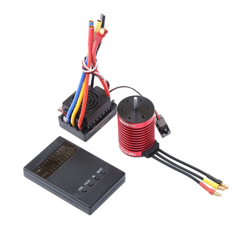 

Upgrade RC F540 Brushless Motor 60A ESC Programmer Card for 1/10 RC Car Redcat Electric Volcano EPX Blackout XTE