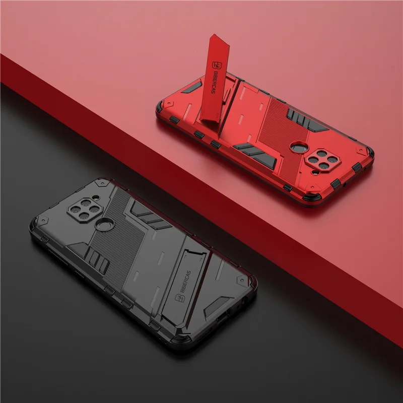 Fashion Holder Case For Redmi Note 9 Cover For Redmi Note 9 Punk Shockproof Kickstand Back Cover For Redmi Note 9 S Pro T Fundas