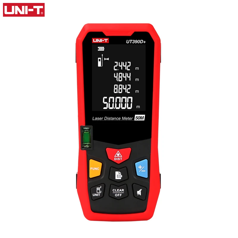 UNI-T цифровой лазерный дальномер 50 м UT390D+ ленточный Дальномер Рулетка сборка лазерного измерения расстояния электронная линейка
