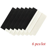 6pcs vinyl wrap film sticker wrapping tools window tint foil scraping squeegee white soft scraper advertising bubble remove 6a43