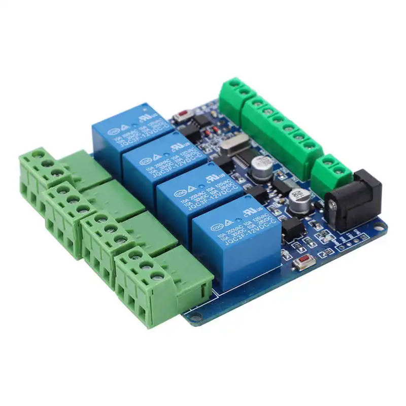 DC 12V 4-канальный Релейный Модуль датчика Высокая точность переключатель Вход для