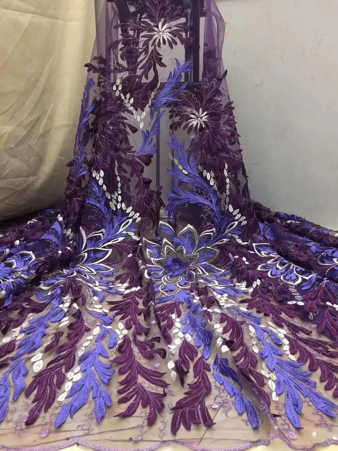 3d Embroidered Brocade Lace for Wedding Party Dress High Quality French Tulle fabric Nigerian Fabrics FFD-926 | Дом и сад